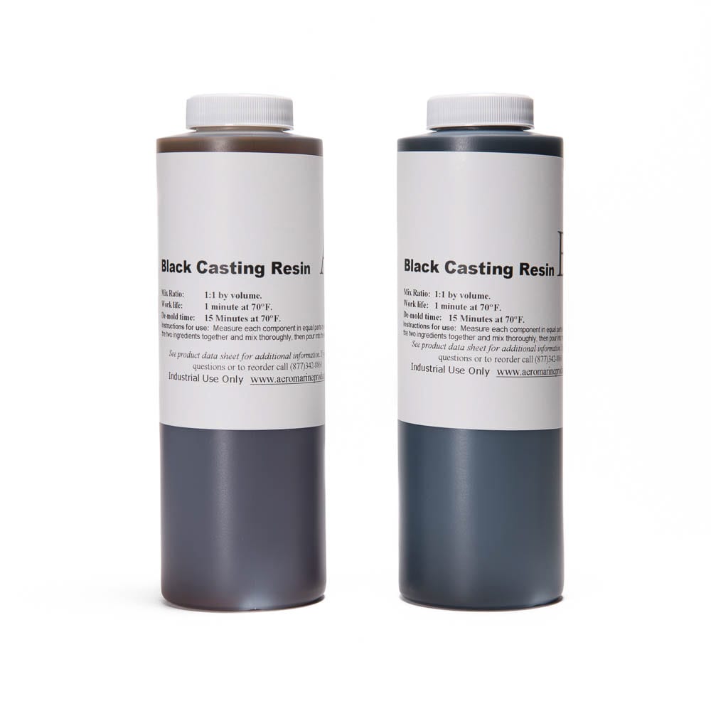 Black Casting Resin 1 Quart Kit Aeromarine Products Inc