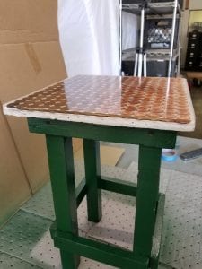 penny floor - bar top - table top - formulated pour epoxy products